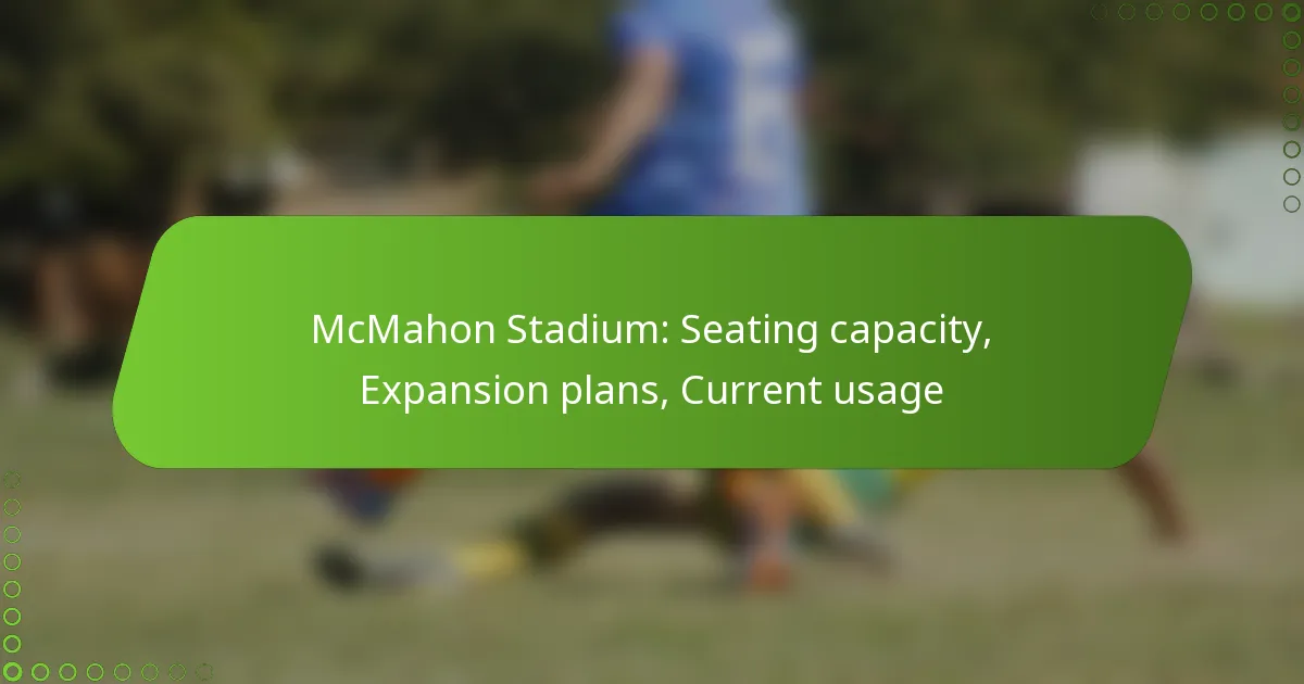 McMahon Stadium: Seating capacity, Expansion plans, Current usage