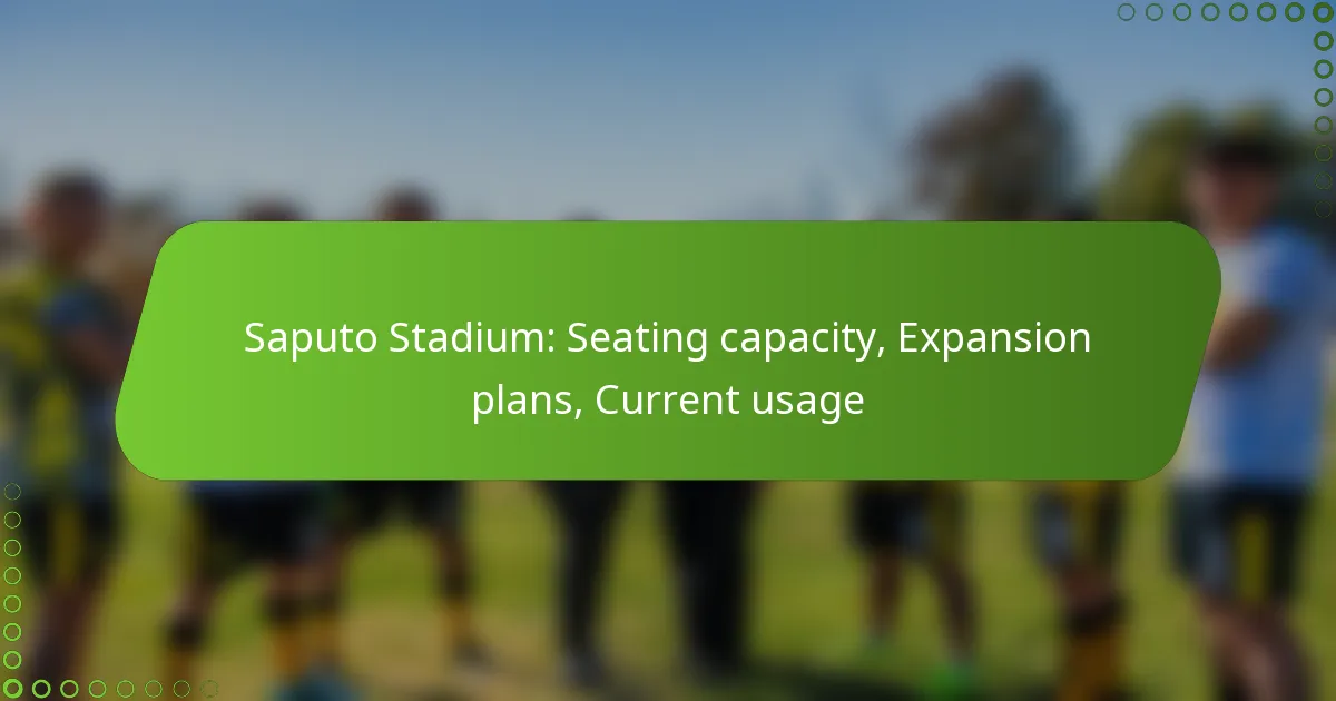 Saputo Stadium: Seating capacity, Expansion plans, Current usage